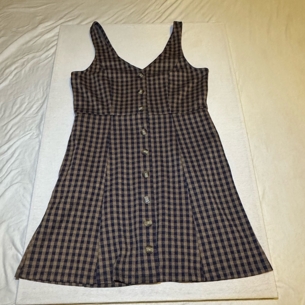 American Eagle Outfitters Brown Plaid dress